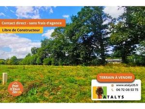 Terrain constructible viabilisé à vendre