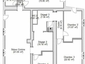 Appartement 4 pièces 117 m²