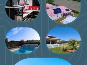 Maison plain pied avec piscine