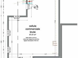 Location d’un local professionnel brut (Cellule Neuve) à Mauzé-Sur-Le-Mignon place de l’Eg