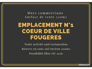 Murs commerciaux + droit au bail