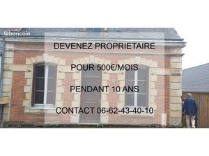Maison avec travaux en prêt vendeur 500 euros /mois