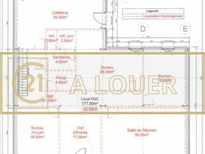 Bureaux 280 m² FLEURY SUR ORNE