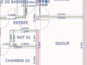 Appartement 2 pièces 56 m²