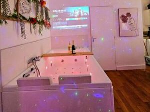 Studio 25 m2 coin jacuzzi / video projecteur