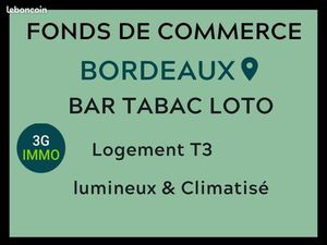 Fonds de commerce bar  tabac  FDJ Bordeaux