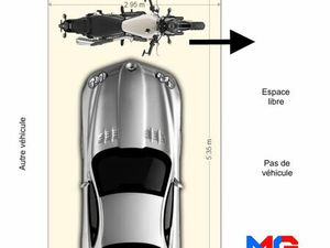 Grande taille / côté dégagé / voiture + moto possible / Métro 450 m
