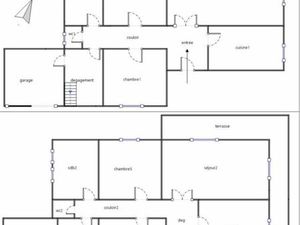 Villa 2 appartements 210m2 terrain 900 m2