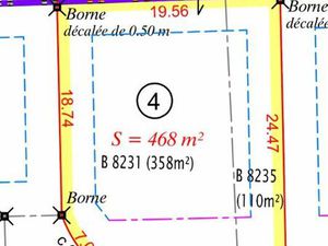Parcelle constructible viabilisé et borné