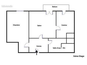 Appartement 2 pièces 42 m²