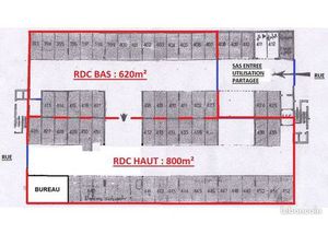 Vente 1420m²- local de 61 Places de Parking Centre ville à GD QUEVILLY