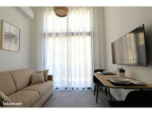 Dispo immédiate - meublé avec terrasse dans appart hôtel - nice centre libération - bail m