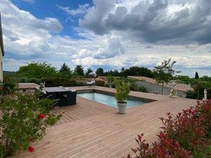 Maison 4 chambres 190 m²  séjour 100 m²  piscine & panneaux solaires – Cardet 30350