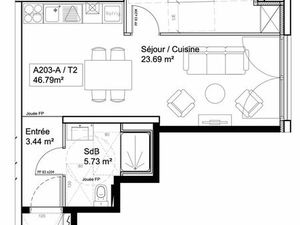 Appartement T2 46 79m2 Proche RER B