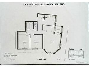 Appartement 3 pces de 61 M² Lumineux