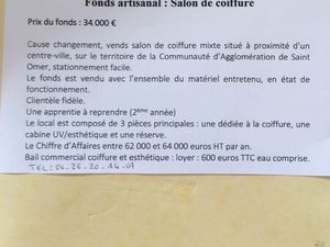 Vds fonds de commerce coiffure