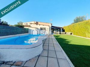 Maison plain-pied - 3 chambres - jardin sans vis à vis - piscine - garage