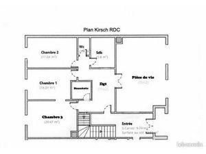 Deux appartements de plus de 100 m² à rénover: 3 chambres + parking – Petite copropriété