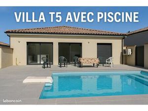 Villa T5 de 125 m² avec Piscine – Plain-pied – 3 Parkings – Saïx (81710)