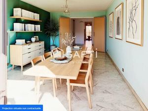 Appartement 94m2   4P traversant lumineux   balcon  terrasse   cave  2 salle d'eau  3wc