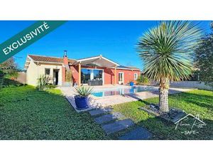 Blanquefort – Maison de plain-pied avec grande pièce de vie  piscine et garage