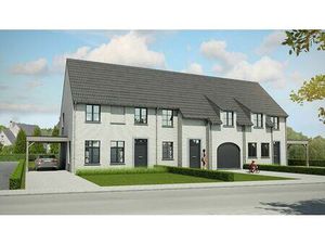 Nieuwbouwwoning in opbouw