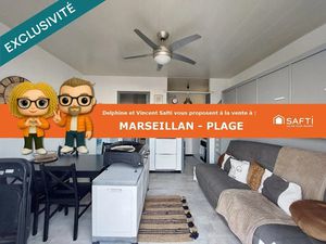 Vente appartement 2 pièces 34 m² à Marseillan (34340)  169 000 €