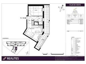 Location Appartement 2 pièces à Châteaubourg (35220) : à louer 2 pièces / 41m² Châteaubour