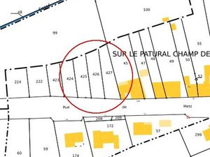 Vente terrain 395 m² à Lemud (57580)  109 700 €
