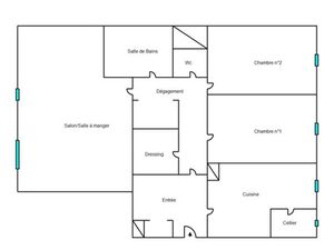 3 Pièces loué vide boulevard de la Marne à SAINT MAUR DES FO