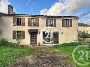 Maison à vendre - 4 pièces - 100 m2 - Gente - 16 - POITOU-CHARENTES