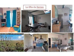 Barzan / à louer gîte deux chambres  67 m2  jardin parking  590 euros