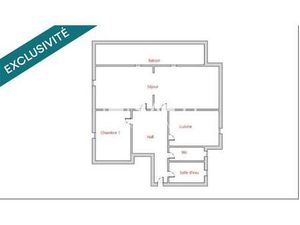 Grenoble - Appartement T3  1er étage avec ascenseur de 66m²