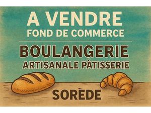 FOND DE COMMERCE - BOULANGERIE PATISSERIE