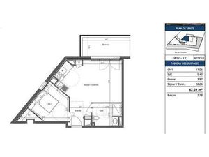 Vente Appartement 2 pièces