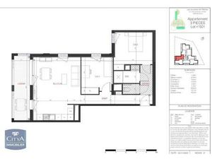 Location Appartement 3 pièces 65m² BORDEAUX 33800