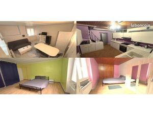 Appartement meublé 3 pièces · 63m² · RDC + étage · Cour extérieure · Libre immédiatement