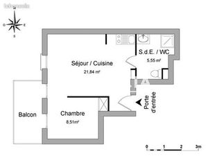 Appartement 1 pièce 35 m²