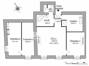 Appartement 4 pièces 78 m²