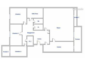 T4 traversant 84 6 m² – Balcons  stationnement libre sécurisé  cave – Lyon 5 Champvert / P