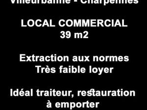 Villeurbanne - Local commercial avec extraction - 39 m2