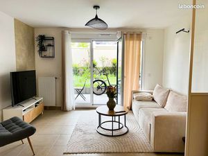 2 pièces 40 m² + terrasse 11 m² + jardin 49 m² – 3 min Gare Gagny – Meublé