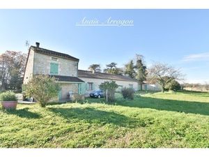 Bâtisse en pierre 150 m² + grange 113 m² – Terrain 3 000 m² – Montayral à 2 min commerces 