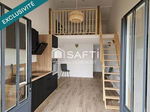 Studio mezzanine rénové avec jardin et proche centre bourg