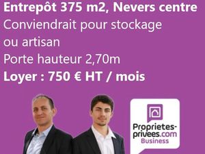Location locaux professionnels 375 m² à Nevers (58000)  750 €