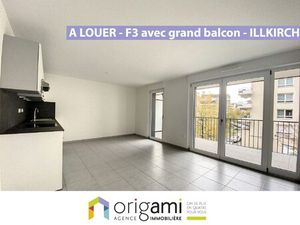 ILLKIRCH - Agréable 3P avec grand balcon