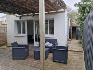 Charmante maison meublée T2 + jardinet Carbon blanc