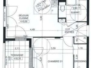 Location Appartement 2 pièces à Saint-Sébastien-Sur-Loire Centre (44230) : à louer 2 pièce