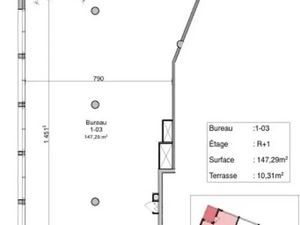 Local/bureau LOCATION Bureau 185m² Montpellier Nord proche Zone Euromédecine