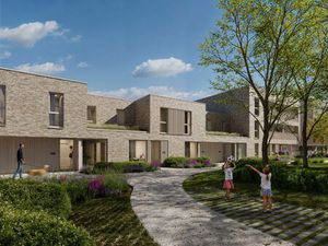 Gelijkvloers nieuwbouwappartement met twee slaapkamers en terras in Avelgem.